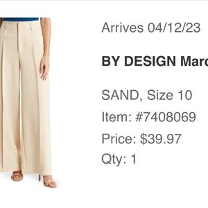 Size 8 sand color wide pants
